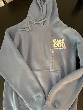 Women’s size S Cuffy’s Cape Cod Graphic Hoodie - Blue